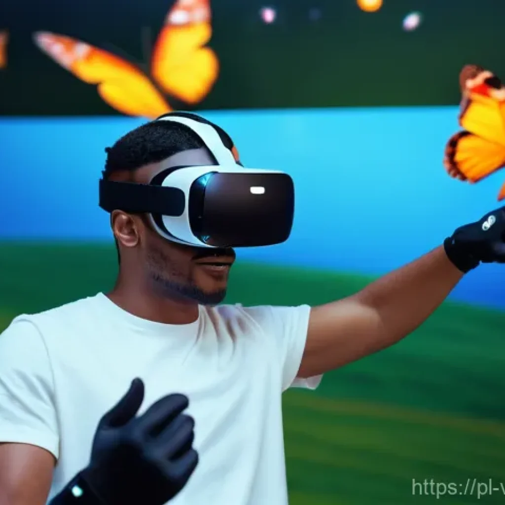 VR 재활치료의 적용 분야 - A dynamic, medium shot of a young adult, comfortably dressed in a modest t-shirt and athletic pants,...