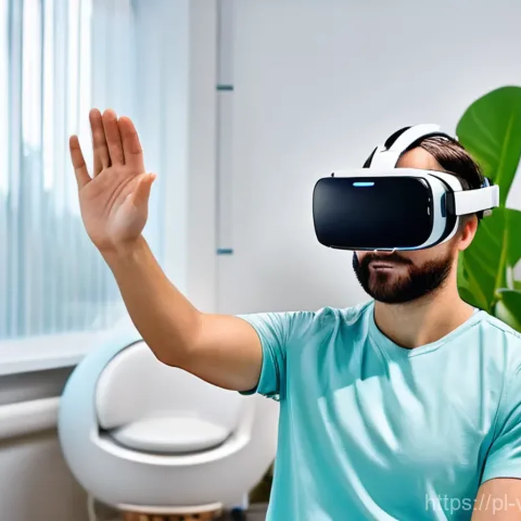 VR 재활치료의 배경 지식 - **VR Neurological Rehabilitation in a Virtual Garden**
"A diverse adult patient, approximately 4...