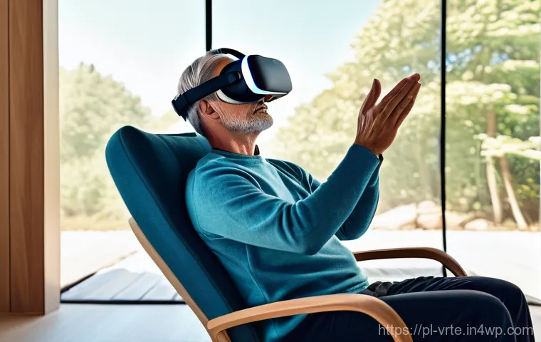 VR 재활치료의 배경 지식 - **VR Neurological Rehabilitation in a Virtual Garden**
"A diverse adult patient, approximately 4... VR 재활치료의 배경 지식 - **VR Neurological Rehabilitation in a Virtual Garden**
"A diverse adult patient, approximately 4...