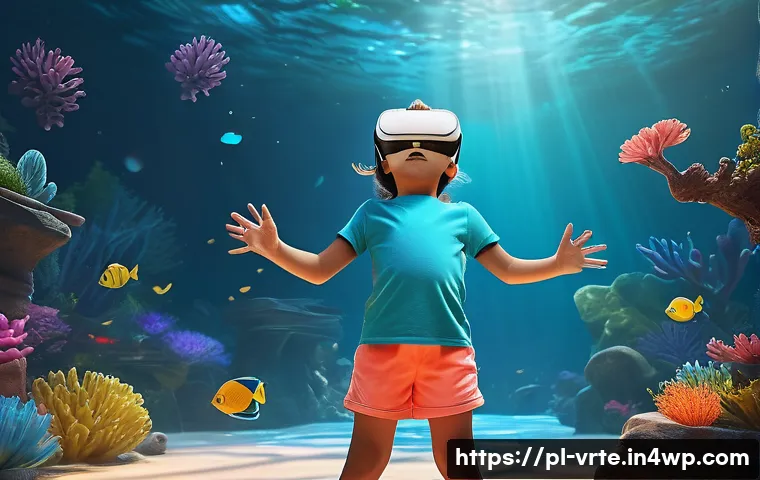 VR 재활치료의 기술 변화 - **Prompt: Joyful Child's VR Adventure for Rehabilitation**
"A vibrant, dynamic, full-body shot o...